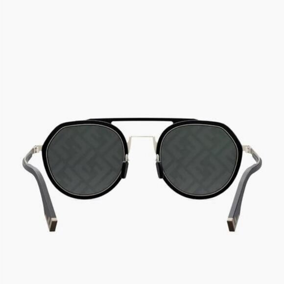 💯- New Authentic Fendi Pattern Pilot Men's Sunglasses FE40040U 02C 51 - Picture 4 of 13